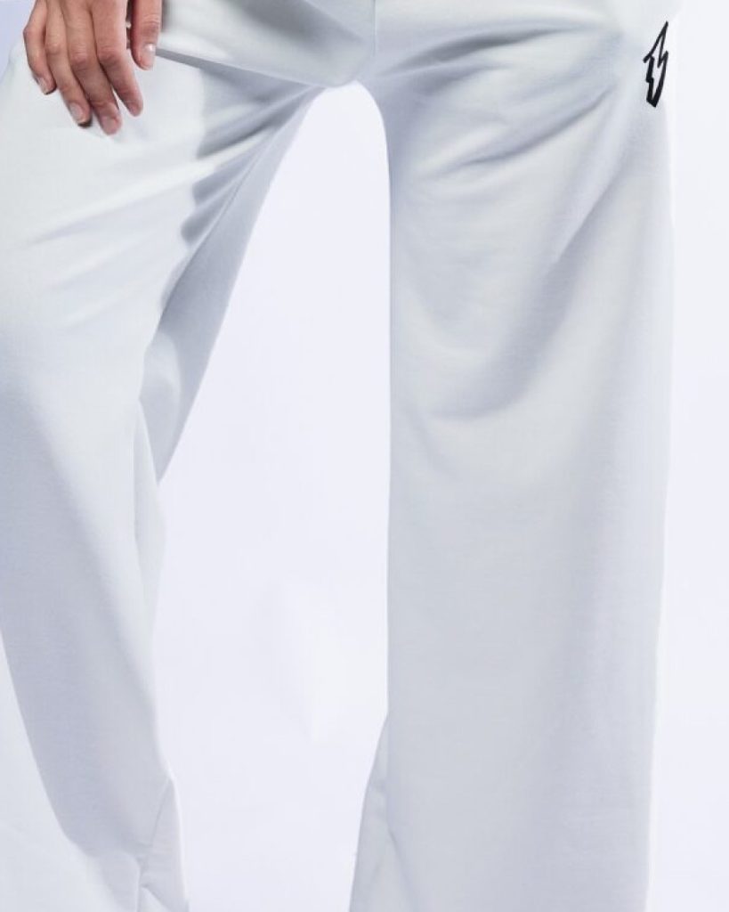 Wide-Leg Sweatpant — Off White